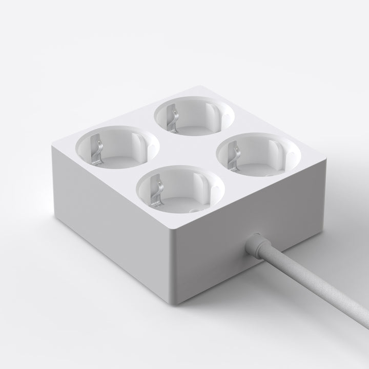 Steckdosenleiste Squared S1 – 4-fach magnetisch, flach | Cords