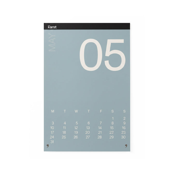 Monats-Wandkalender 2027 – Steinpapier · A2 · 42×60 cm | Karst