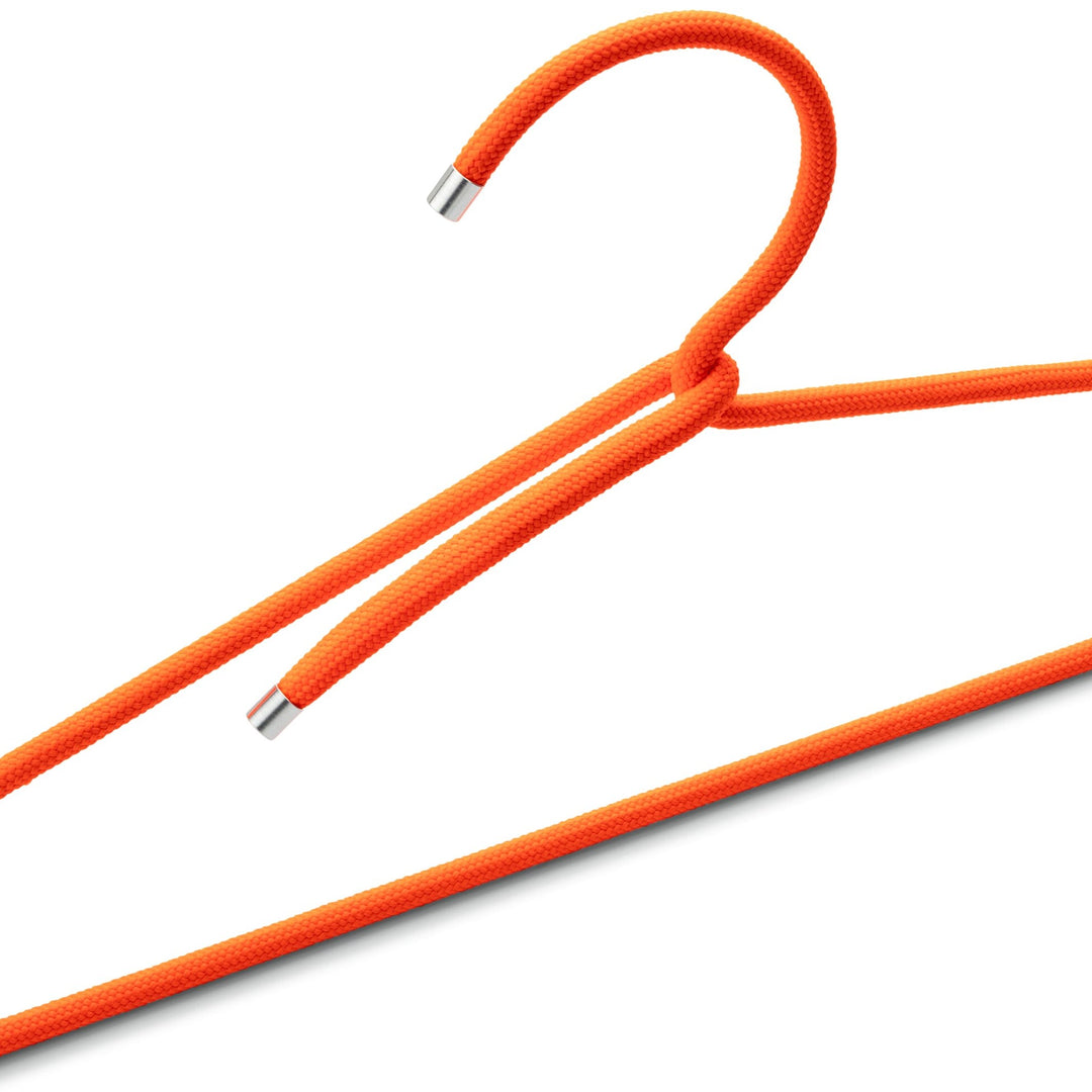 Coat Hanger "Cord Hanger" Set of 4 – Neon Orange · 41 cm | Peppermint