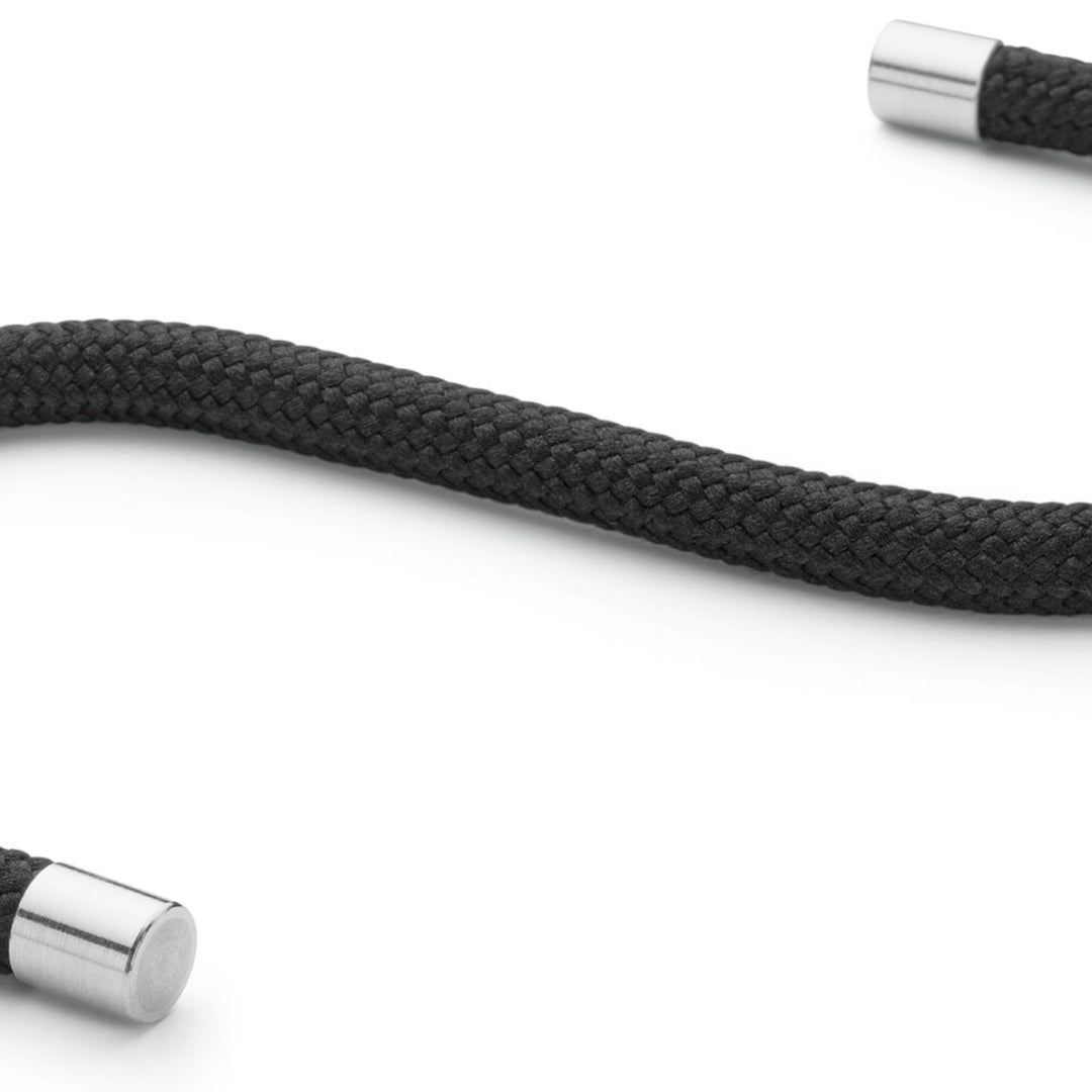 Kleiderhaken "Cord Hook" 4er-Set – Schwarz · 12 cm | Peppermint