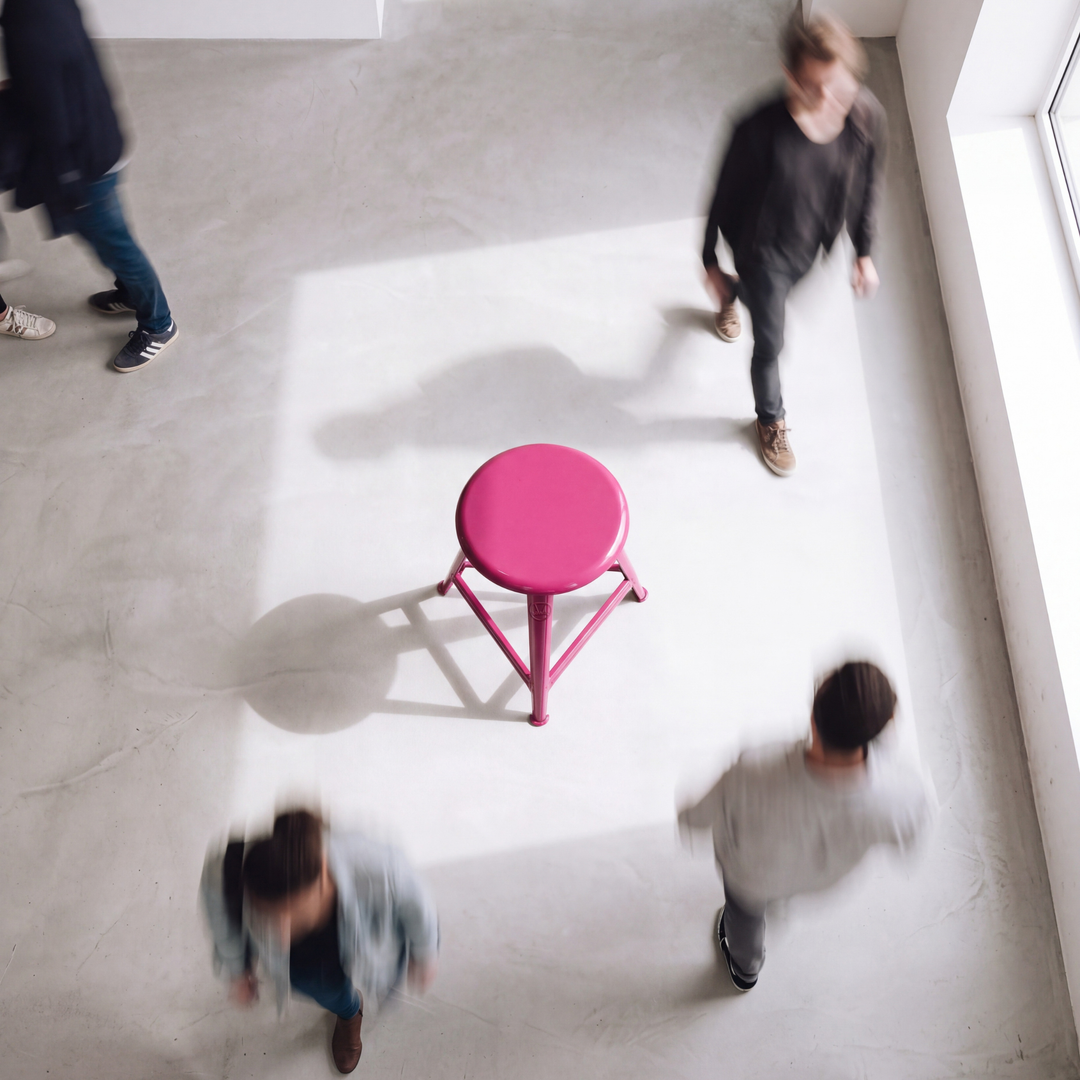 Stool BLICKFANG EDITION in Magenta – Steel · 48 cm | ROWAC