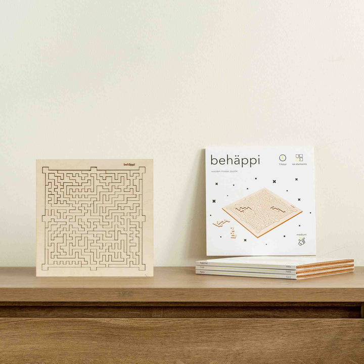 BOXY - Außergewöhnliche IQ-PUZZLE aus Holz | Behäppi