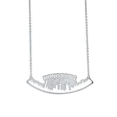 Halskette 'Skyline Hong Kong Silver'