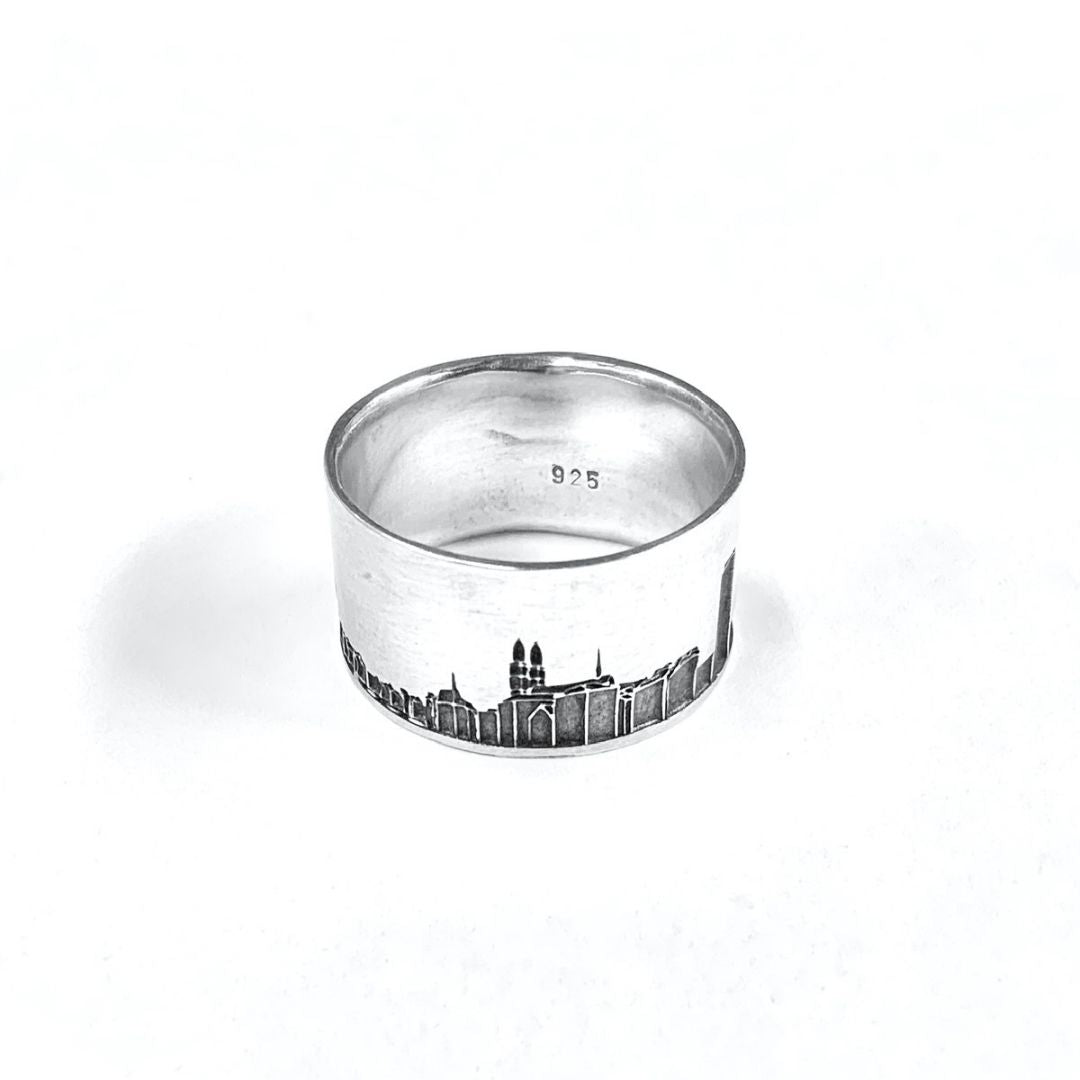 Ring 'Skyline Zürich Silver'