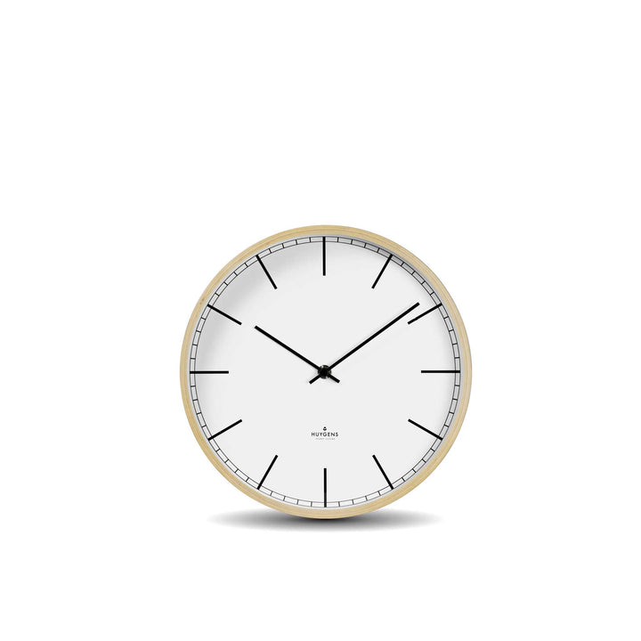 WOOD INDEX | silent WALL CLOCK with wooden case | Huygens
