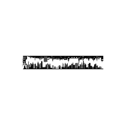 Ring 'Blackened Skyline Zürich - New York'