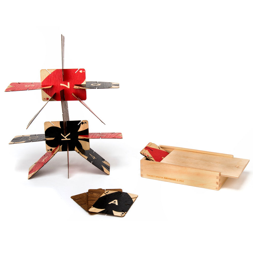 PLYWOOD | Wooden PLAYING CARDS | Donald Corey | Areaware