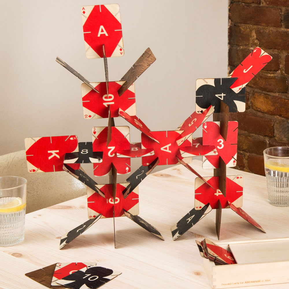 PLYWOOD | Wooden PLAYING CARDS | Donald Corey | Areaware