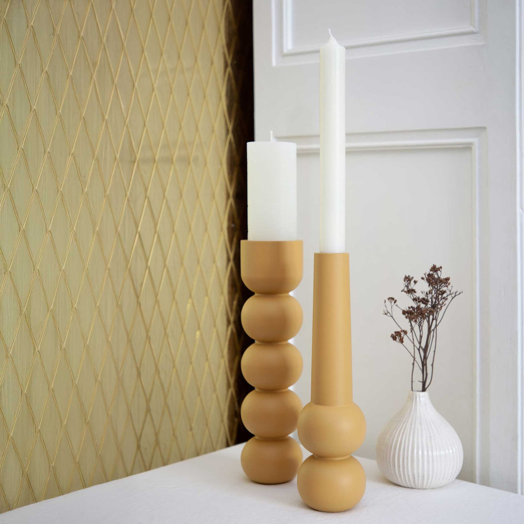 CONE HIGH - Holz-Kerzenhalter 32 cm hoch | Lemon Lily
