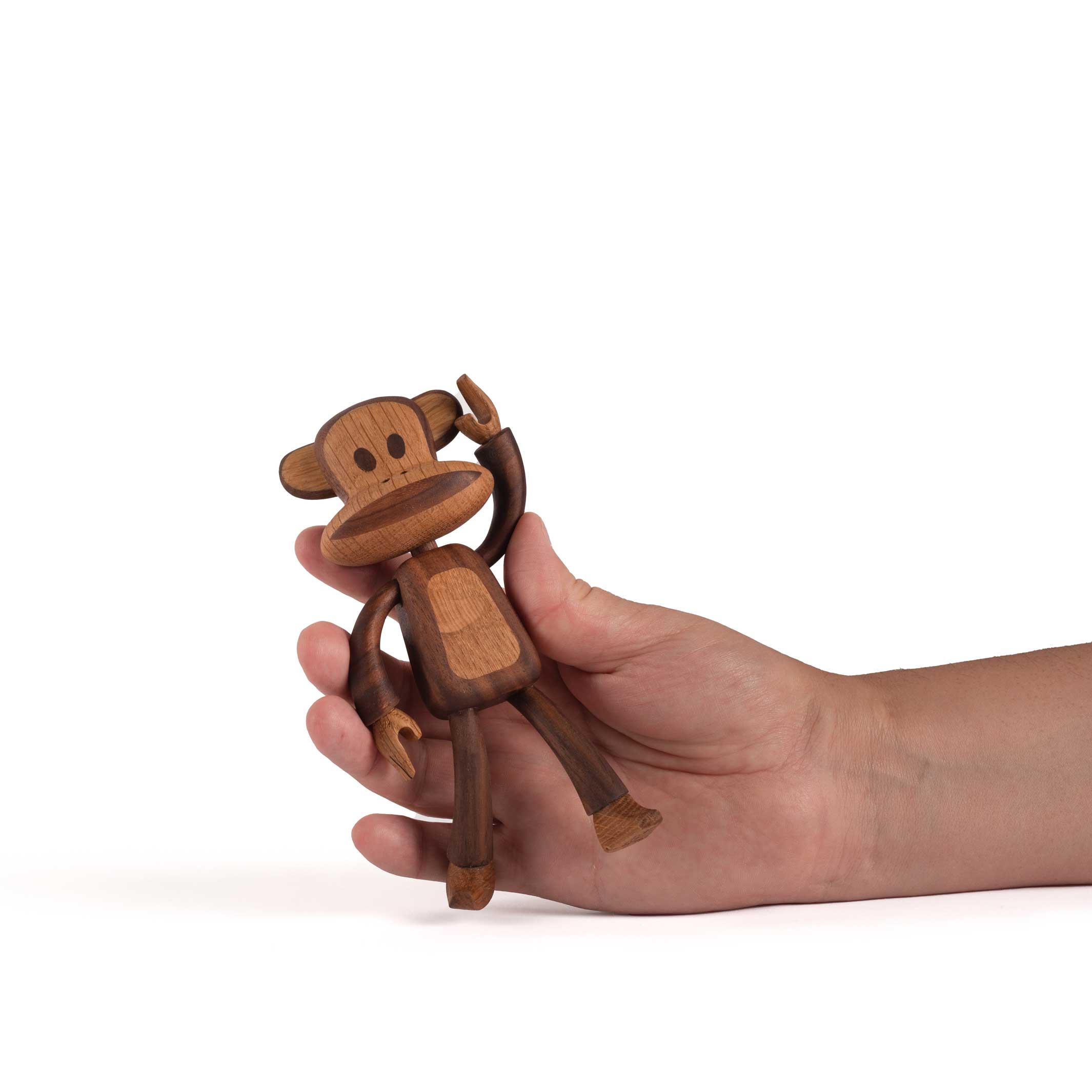 boyhood ポールフランク　木製モンキーフィギュア小 Wooden Figure Julius – Walnut/Oak | boyhood × Paul Frank · Jakob
