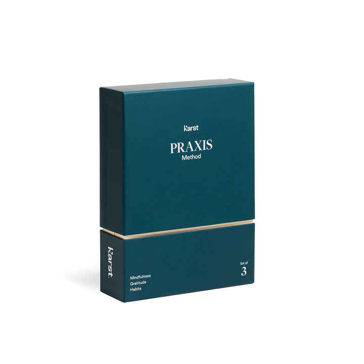 PRAXIS METHOD™️ | 3 english JOURNALS | Mindfulness, Gratítude & Habits | Karst Stone Paper