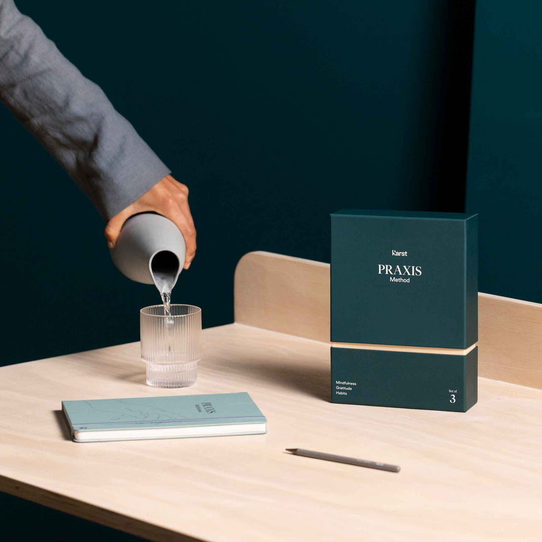 PRAXIS METHOD™️ | 3 english JOURNALS | Mindfulness, Gratítude & Habits | Karst Stone Paper