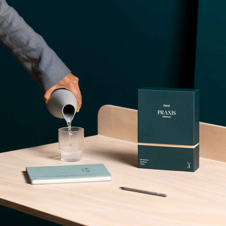 PRAXIS METHOD™️ | 3 english JOURNALS | Mindfulness, Gratítude & Habits | Karst Stone Paper
