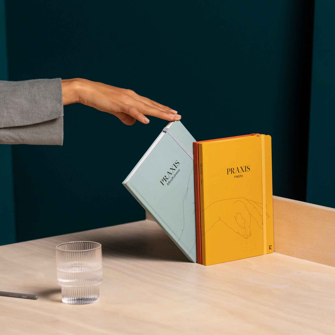 PRAXIS METHOD™️ | 3 english JOURNALS | Mindfulness, Gratítude & Habits | Karst Stone Paper