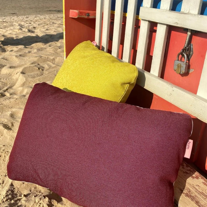 MERLOT & CHALK - outdoor cushion - two-colored | hum
