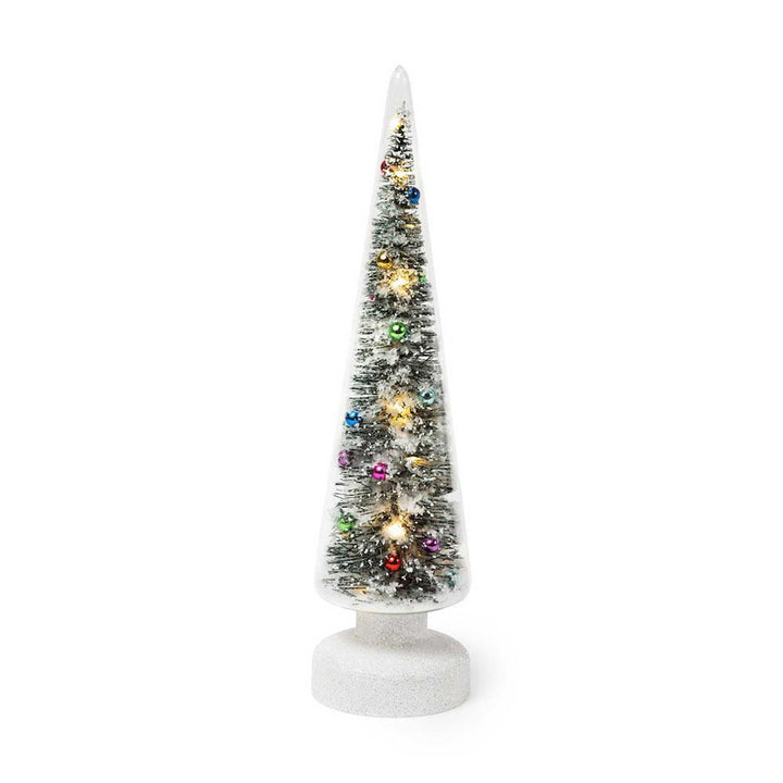SNOWY WONDERLAND Small - Kleiner Glas-Tannenbaum mit LED Beleuchtung
