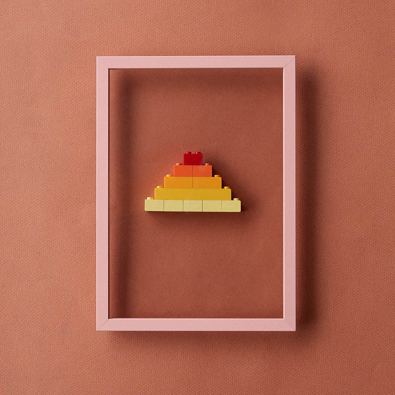 rosa Rahmen mit Lego innen