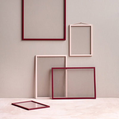 Farbiges Aluminium-Rahmen 3er-Set 'Frame Rosa Rot'