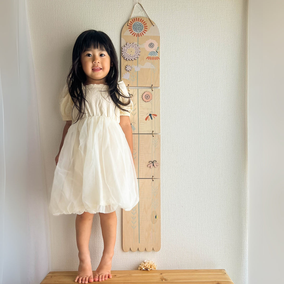 BUTTERFLIES - Kindermesslatte aus Holz - Wachstumsskala | milin