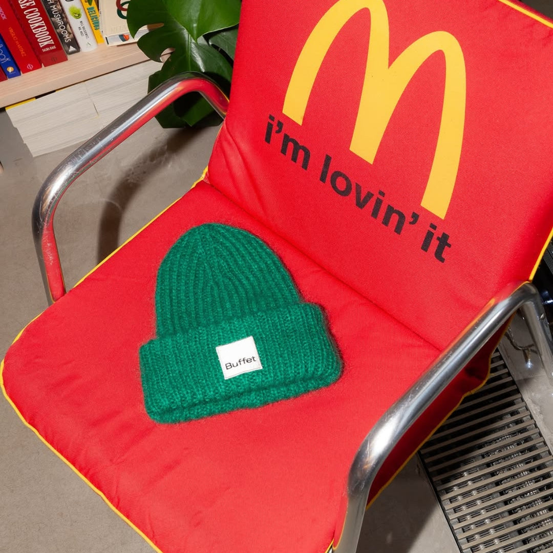 CHUNKY MOHAIR MÜTZE - Beanie - Grün | Buffet Clothing