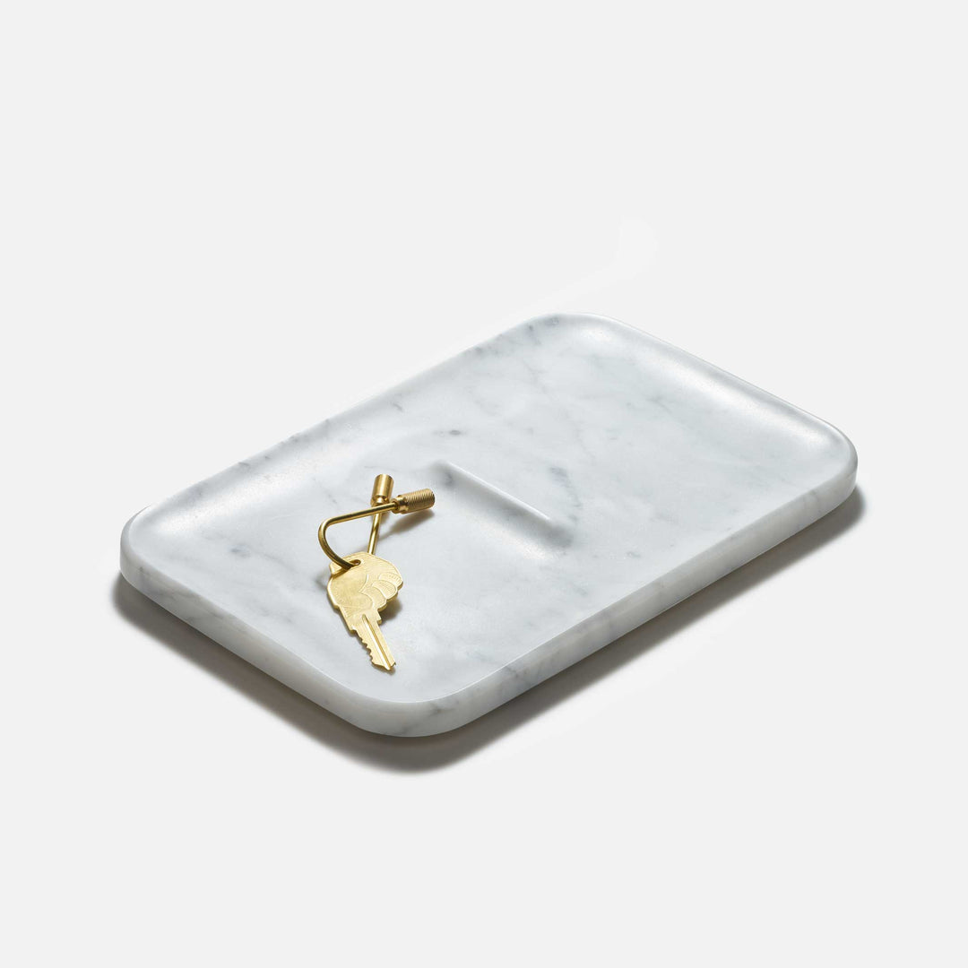 NOCTURN CATCH MARBLE - White Carrara Catch-All | Craighill