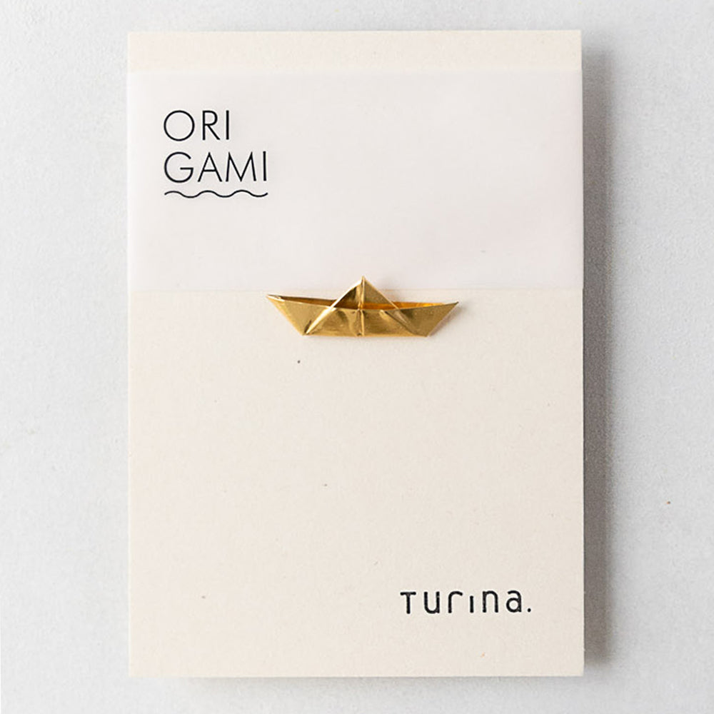 Brosche - ORIGAMI BOOT | Turina. Jewellery