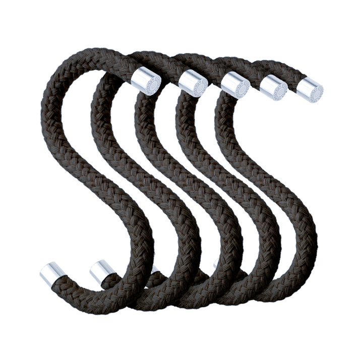 ROPE HOOK - Textile S-CLOTH HOOK made of rope - set of 5 | Peppermint Products