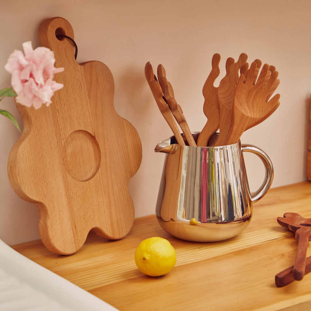 SERVING FRIENDS BOARD großes Holz-Schneidebrett 28x37 cm