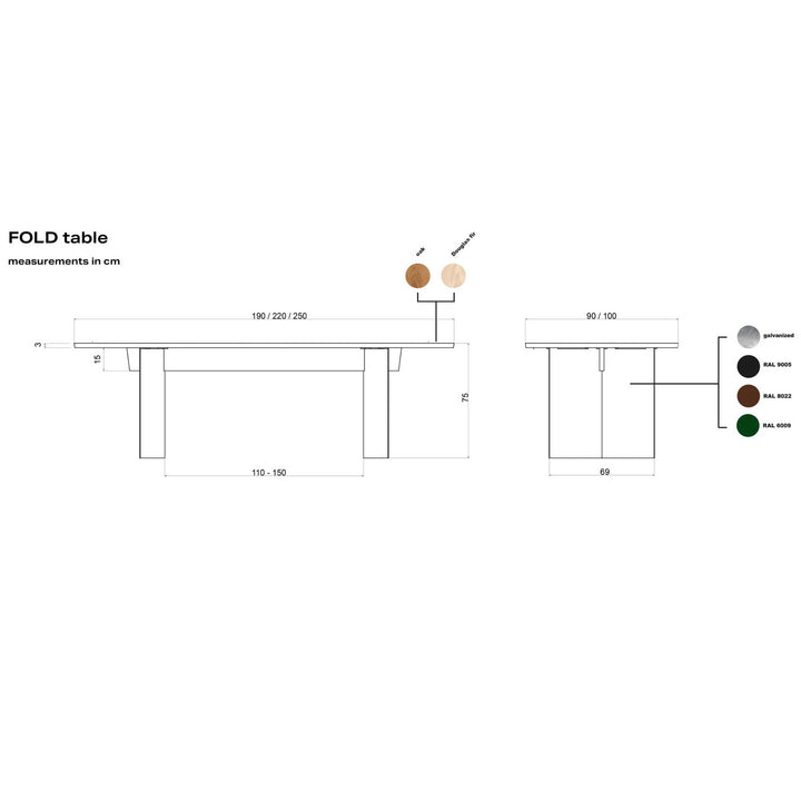 FOLD TABLE DOUGLAS FIR - Tisch - Douglasienholz | hausen