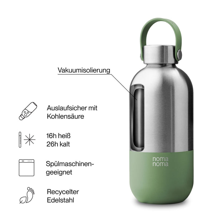 Stainless steel drinking bottle - 1000ml | noma noma