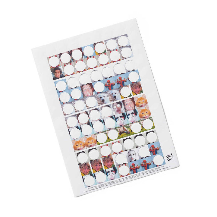 BDAY Rainbow - birthday calendar - with sticky dots - 8x70 cm | dot on