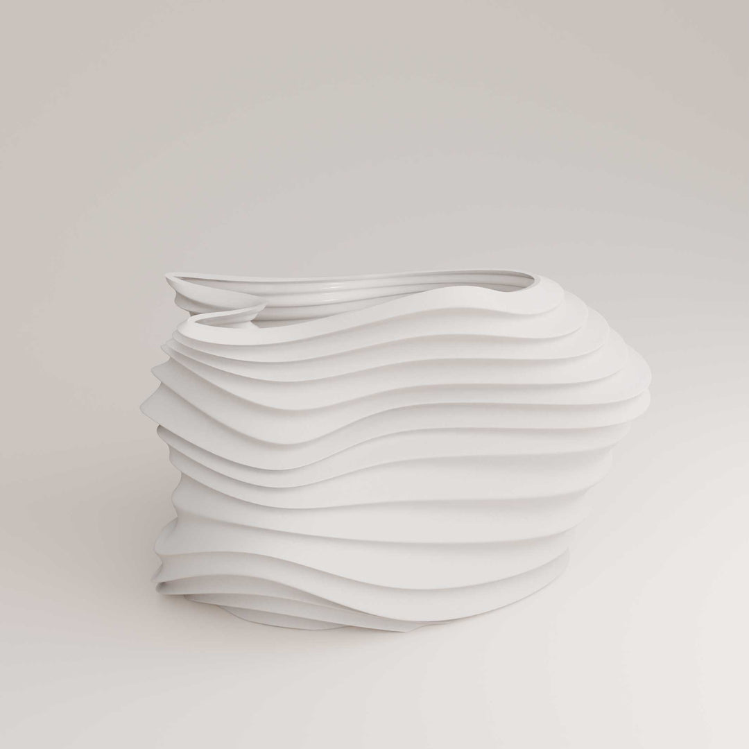 Voo G - Porzellan BLUMENVASE - H=28 cm | Holaria