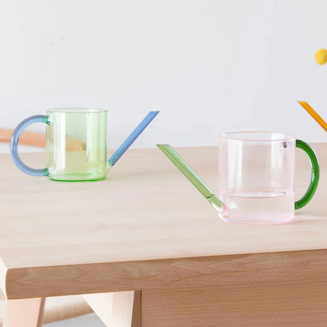 GLASS WATERING CAN - zweifarbige Glas-Giesskanne