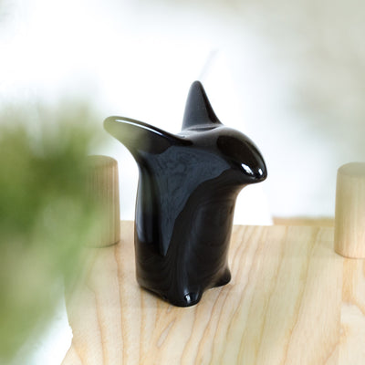 Pinguin-Dekofigur in schwarz