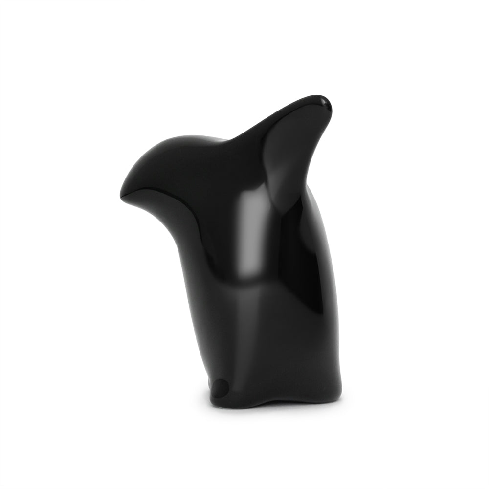 Pinguin-Dekofigur des Designlabels halblang in schwarz