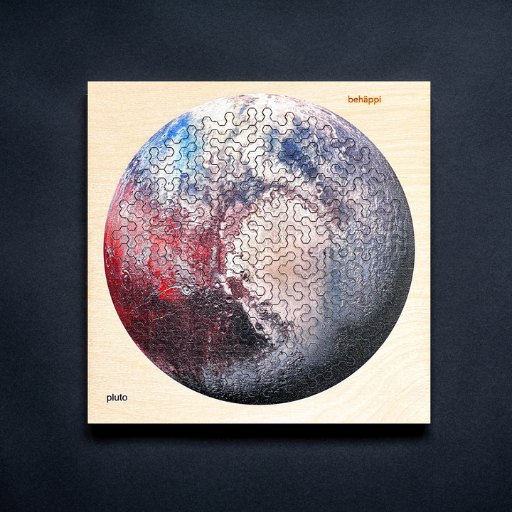 PLUTO | Extraordinary Wooden IQ PUZZLES | Planetary Series | Level Hard | Behäppi