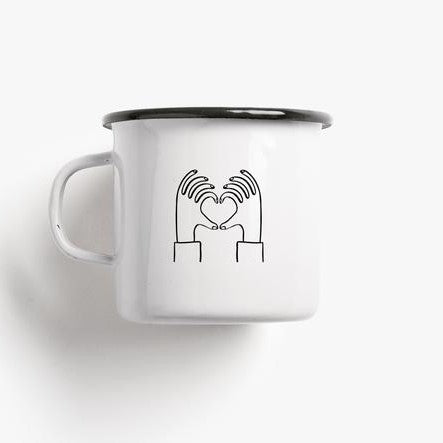LOVE YOU A LATTE - Emaillebecher | typealive