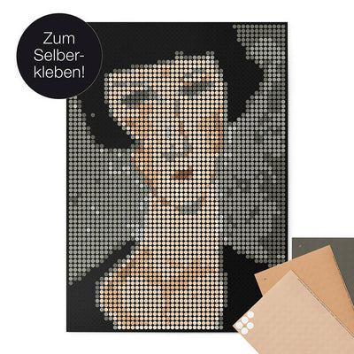 Pixelart - Klebeposter 'Modigliani'