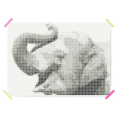 Pixelart - Klebeposter 'Elephant'
