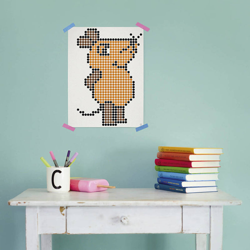 Pixelart - Klebeposter &