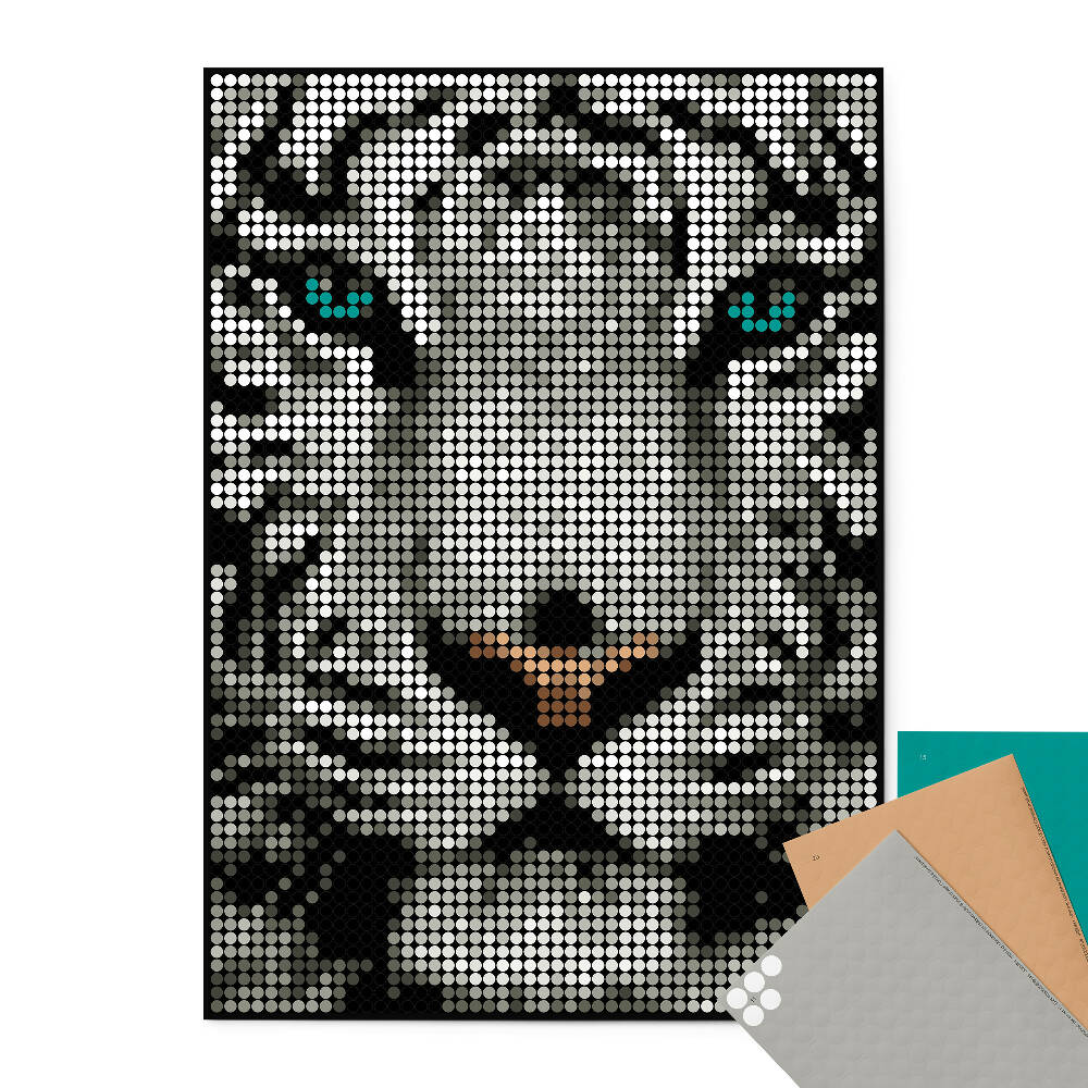 Pixelart - Klebeposter 'Tiger'