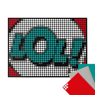 Pixelart - Klebeposter 'LOL'
