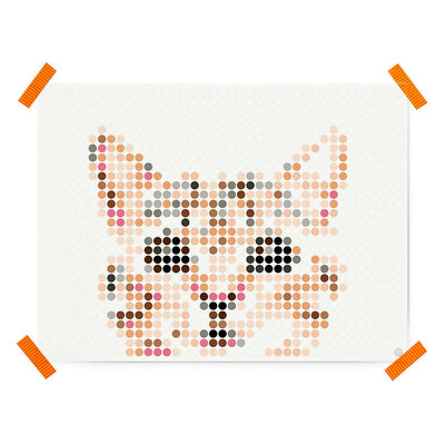 Pixelart - Klebeposter 'cat'