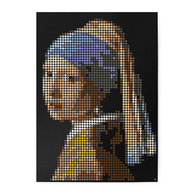 Pixelart - Klebeposter 'Vermeer'