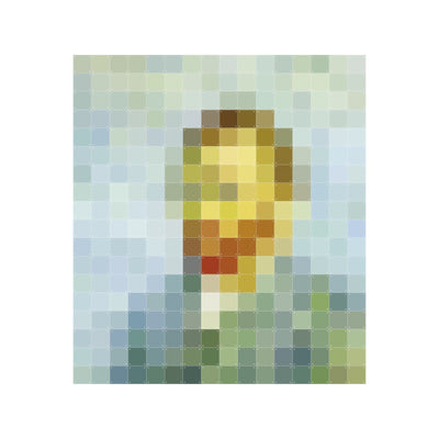 Wanddekoration 'Van Gogh pixel'