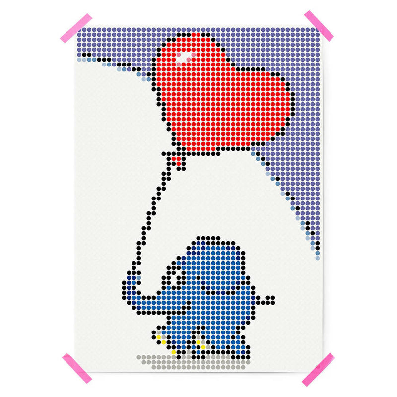 Pixelart - Klebeposter &