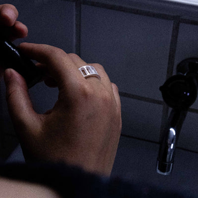 studio.drei il mago ring 925er silber 18ct Gelbgold plattiert