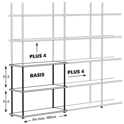 Regal 'Stikado Plus4' Erweiterung