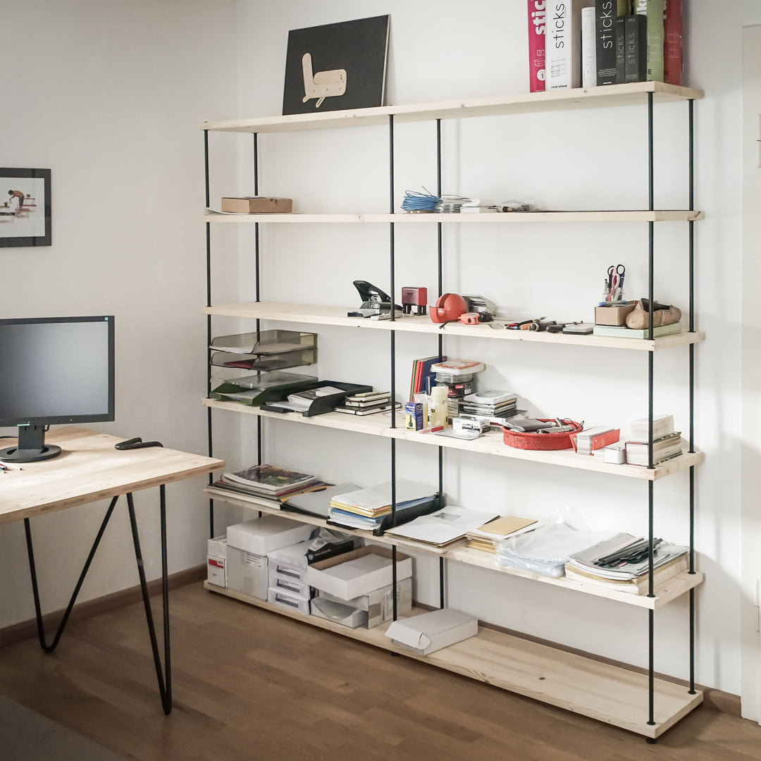 STIKADO PLUS 4 - shelf construction kit - extension | Jakob Schenk