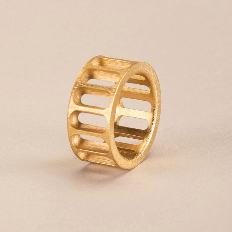 studio.drei il mago ring 925er silber 18ct Gelbgold plattiert